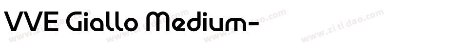 VVE Giallo Medium字体转换